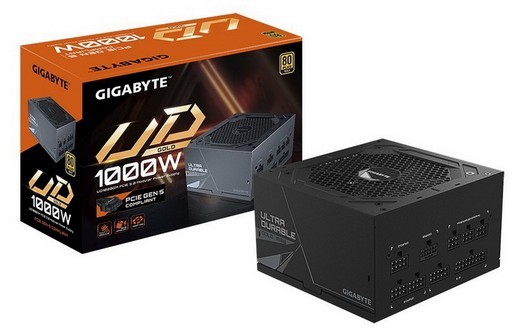 Gigabyte lança fonte de alimentação UD1000GM PG5 com novo conector de alimentação PCIe 5.0 de 12+4 pinos