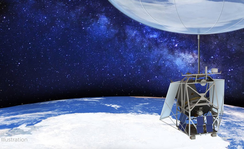 Balão estratosférico levantará um telescópio com um grande espelho sobre a Antártida