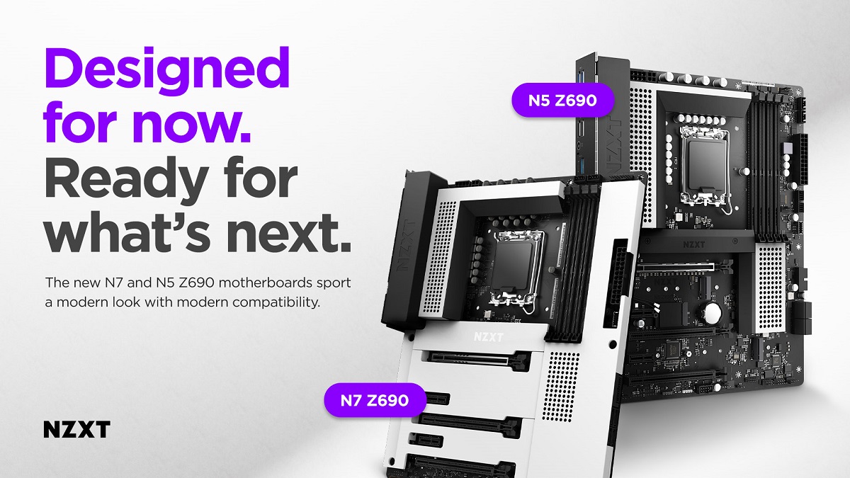 NZXTが第12世代IntelCoreチップ用のN7Z690およびN5Z690マザーボードをリリース