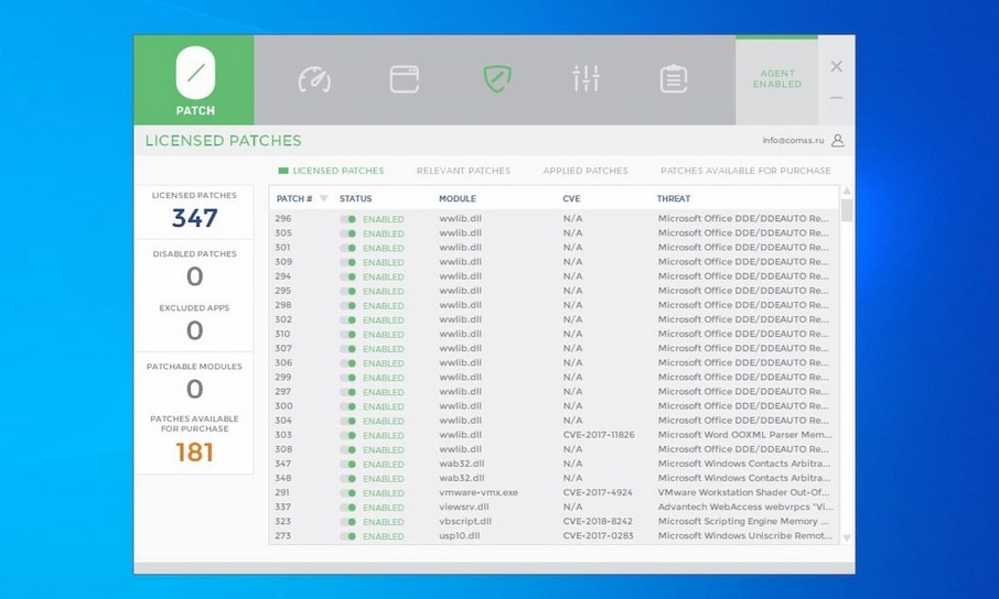 0patch continuera à prendre en charge Windows 10, version 1809 (mise à jour d'octobre 2018)