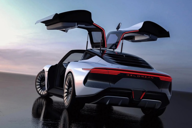 DeLorean zeigte ein futuristisches Alpha5-Elektroauto