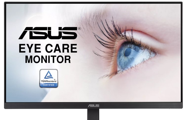 Monitor per la cura degli occhi ASUS VA27EQSB dotato di altoparlanti e hub USB