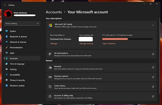 Den Windows 11-Einstellungen wurde eine praktische Abonnementverwaltungsfunktion hinzugefügt