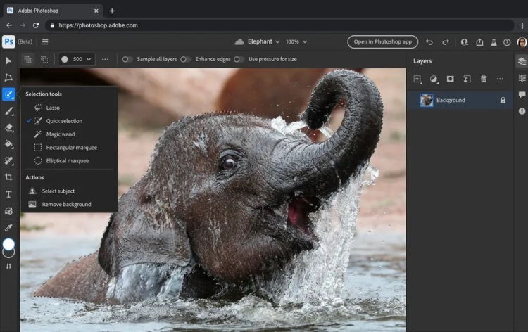 Adobe lancia la versione web gratuita di Photoshop