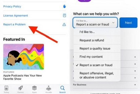 Apple a simplifié le dépôt des plaintes relatives aux logiciels frauduleux dans l'App Store
