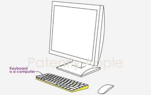 Apple은 키보드에 내장된 컴퓨터에 대한 특허를 받았습니다. 모니터만 있으면 되는 컴팩트한 Mac입니다.