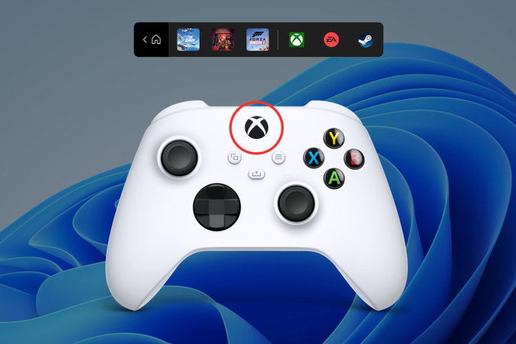 Die Xbox Controller-Leiste ist jetzt in Windows 11-Vorschauen verfügbar