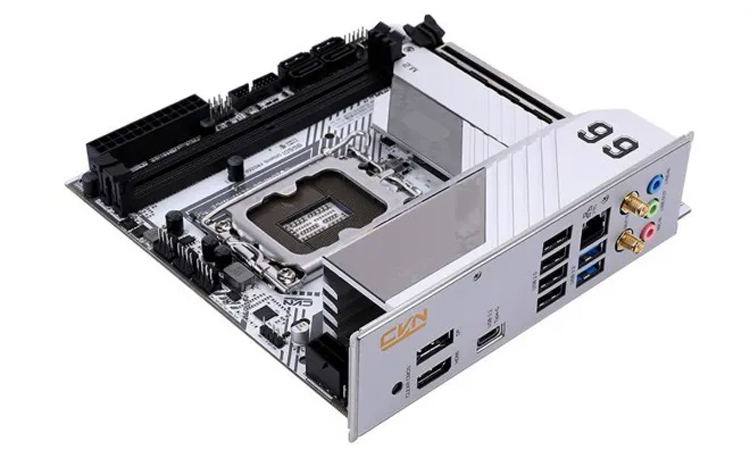 Colorata CVN B660i Gaming Scheda compatta congelata in bianco