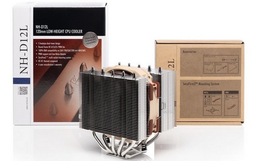 Noctua presenta il sobrio dispositivo di raffreddamento a doppia torre NH-D12L con ventola da 120 mm
