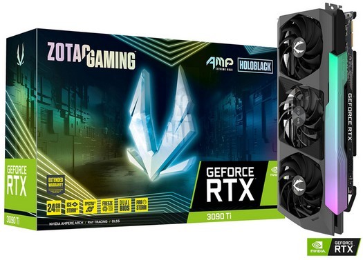 ZotacがRGB照明を備えたGeForceRTX3090 Ti AMPExtremeHoloグラフィックスカードを発表