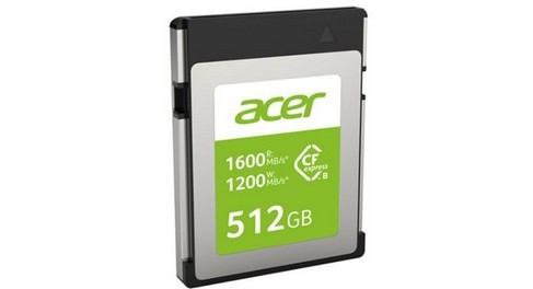 Acer, 8K 비디오용 CFexpress Type B 메모리 카드 출시