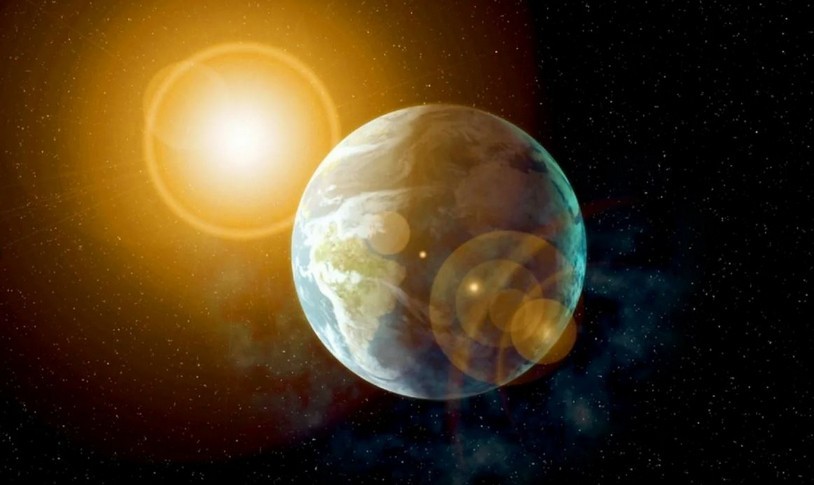Wie schnell bewegt sich die Erde um die Sonne und wie viele Kilometer ist die Erde in einem Jahr geflogen?