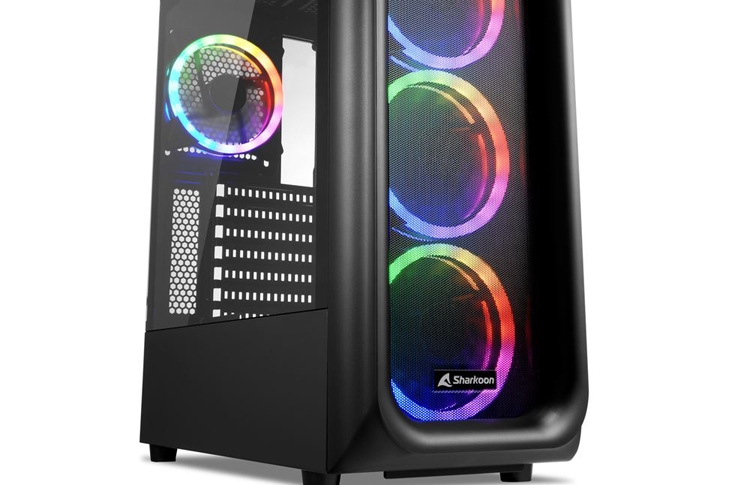 Sharkoon enthüllt TK5M RGB Quad-Fan-PC-Gehäuse