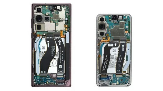 iFixit: os novos Samsung Galaxy S22 e S22 Ultra acabaram sendo muito difíceis de consertar