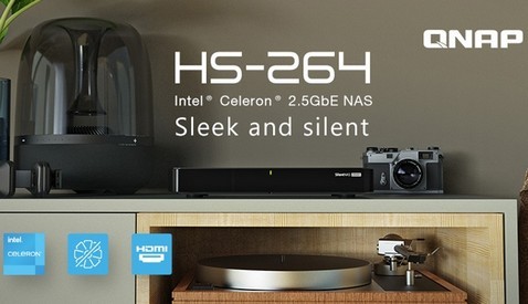 QNAP apresenta armazenamento de rede doméstica HS-264