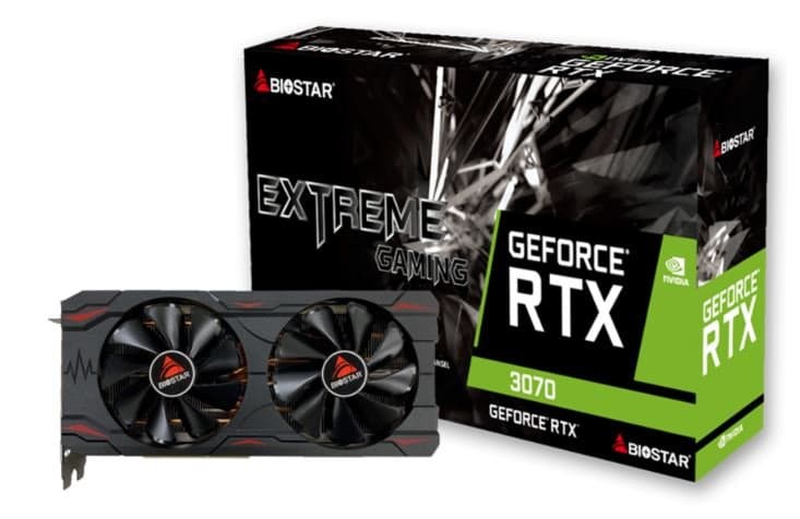Biostar stellte seine eigenen GeForce RTX 3080- und RTX 3070-Varianten vor