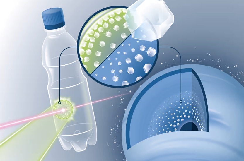 Un laser à rayons X transforme le plastique en diamants