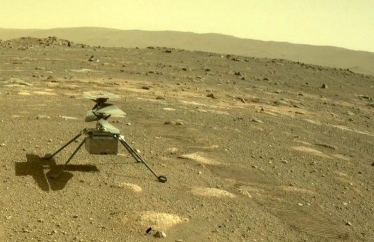 Sull'elicottero marziano Ingenuity, l'inclinometro ha fallito