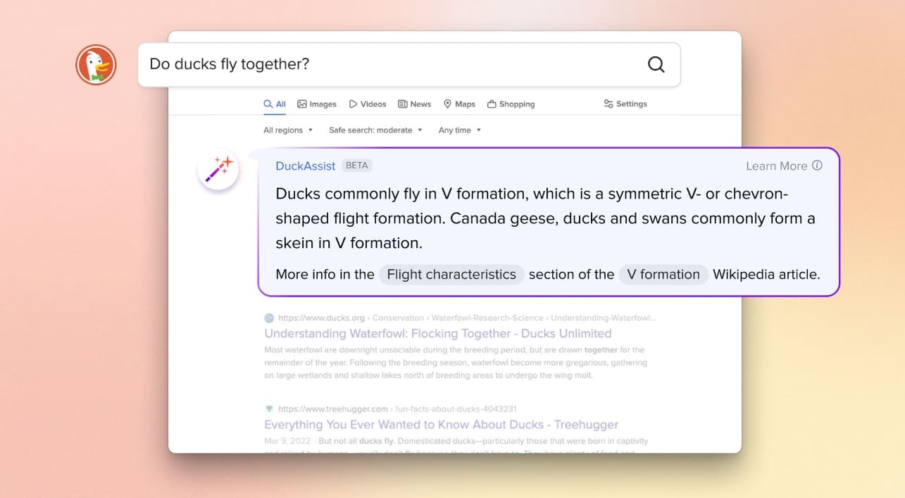 DuckDuckGoの開発者がDuckAssistを導入しました。