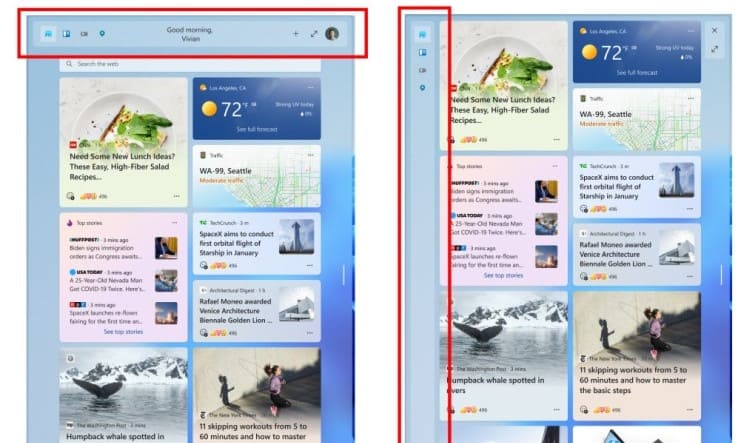 A Microsoft atualizou o painel de widgets nas versões estáveis ​​do Windows 11