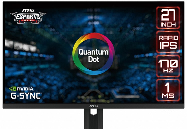 MSI G274QPF-QD 量子ドット ゲーミング モニターが登場