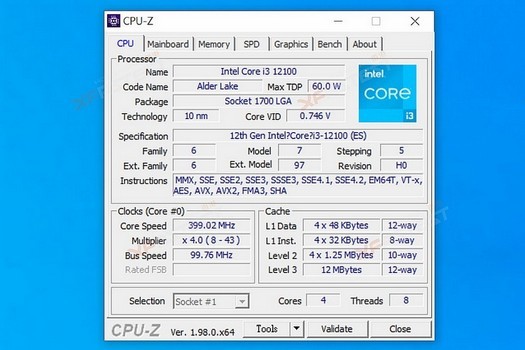 Engineering-Sample Core i3-12100 hat Ryzen 3 3300X bei Spielen und Synthetik überholt