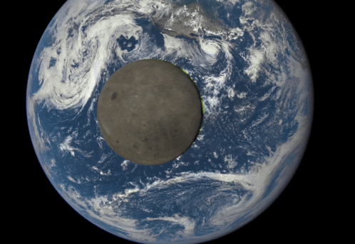 È reale: una telecamera DSCOVR da una distanza di 1,5 milioni di km. mostra la luna che attraversa la terra