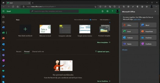 Microsoft Edge Canaryテストビルドに、Officeサービスを呼び出すためのボタンが追加されました