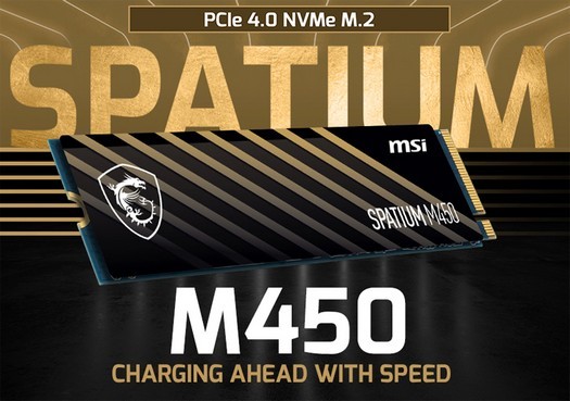 MSI presenta le unità a stato solido Spatium M450 M.2 fino a 1 TB