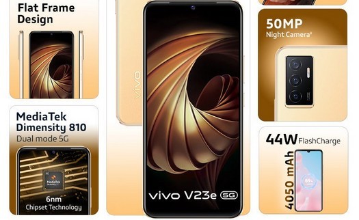 Lancement du smartphone Vivo V23e 5G avec processeur Dimensity 810 pour 350 $