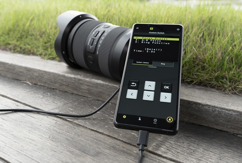 Agora você pode ajustar as lentes Tamron com seu smartphone Android