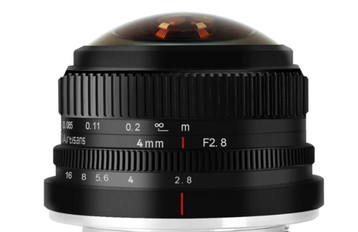 Annonce de l'objectif 7Artisans 4mm F/2.8