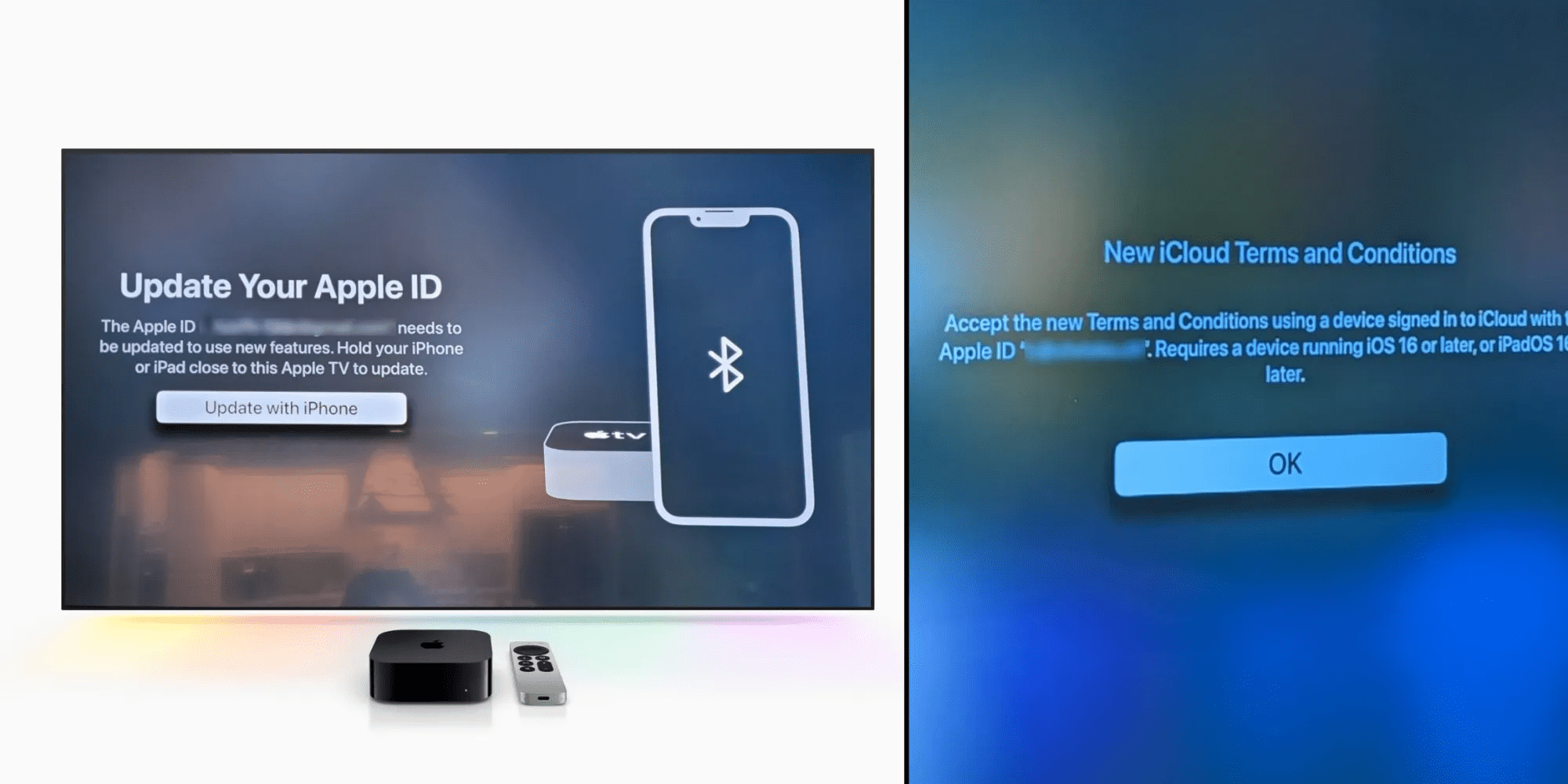 Die SetTopBox von Apple TV erfordert jetzt ein iPhone oder iPad