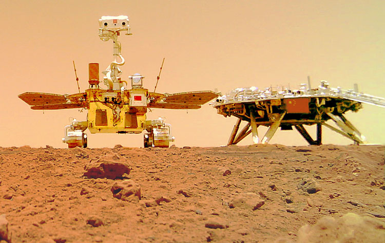 Rover chinês detecta sinais de inundação global em Marte