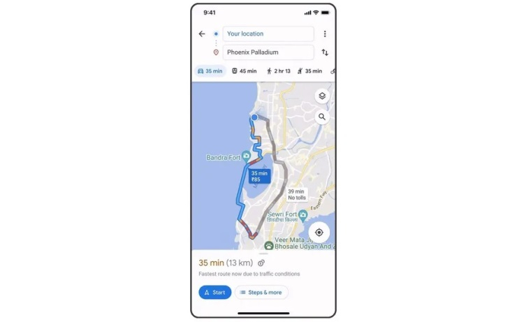 Google Maps ha imparato a calcolare le tariffe