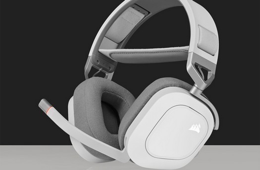 Corsair lança headset para jogos sem fio HS80 RGB em branco