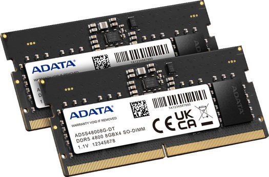 Adataはラップトップ用のDDR5-4800メモリモジュールをリリースします