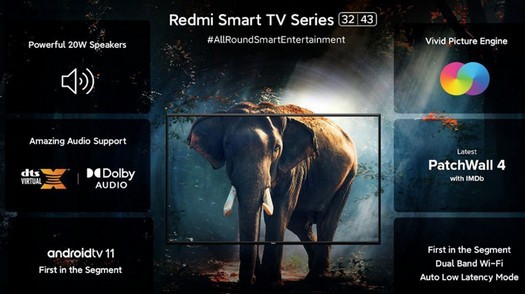 Xiaomi a présenté les téléviseurs intelligents économiques Redmi Smart TV basés sur Android TV 11