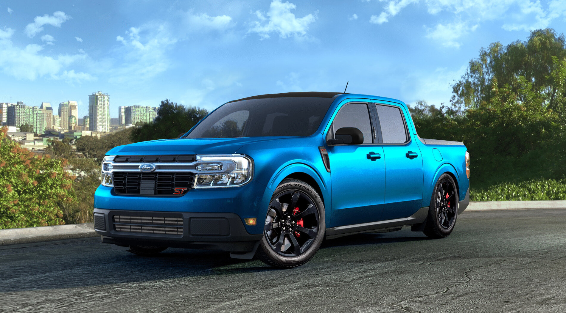 フォードはマーベリックSTピックアップトラックのプロトタイプをテストしています