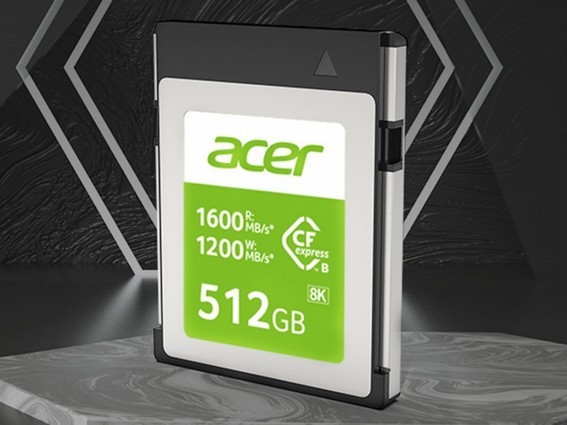Acer Storage introduce la nuova linea di schede CFexpress B fino a 512 GB