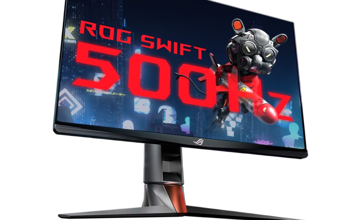 AsusがROG Swift 500Hzゲーミングモニターを発表