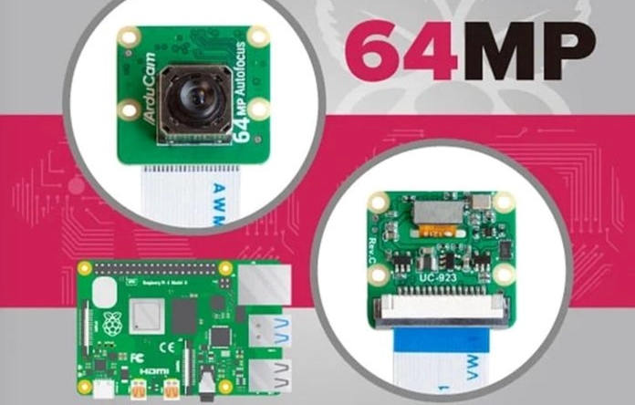 ArduCamがRaspberryPi用の64MPオートフォーカスカメラを発売