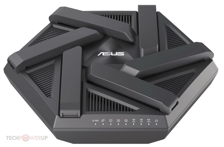 ASUS는 6개의 안테나가 있는 RT-AXE7800 라우터를 선보였습니다.