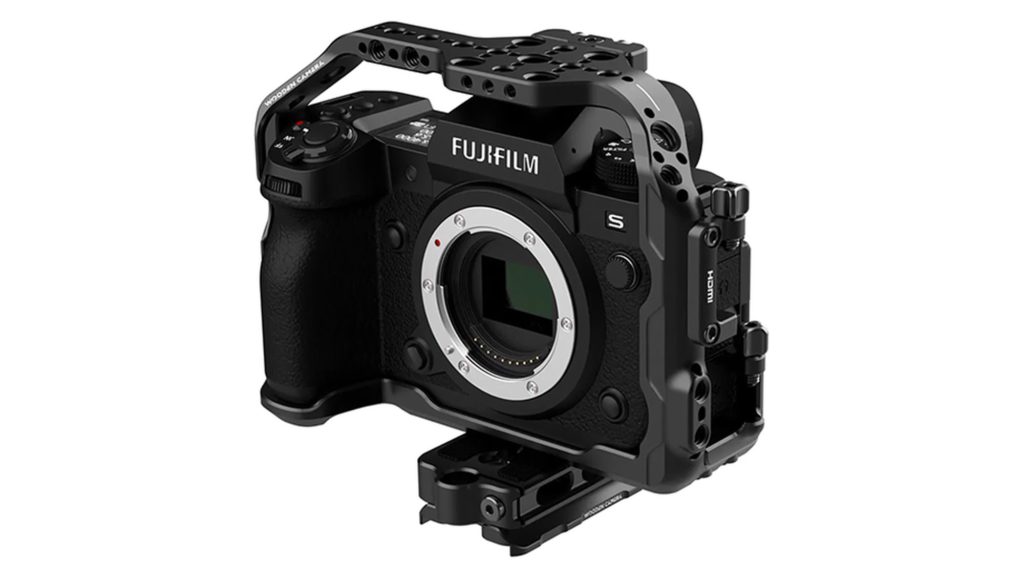 Gaiola para Fujifilm X-H2S por câmera de madeira introduzida