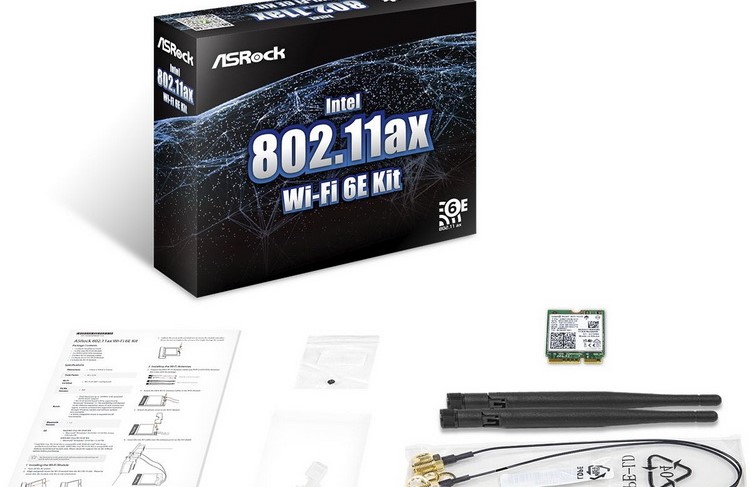 ASRock, AMD 및 Intel 마더보드용 Wi-Fi 6E 모듈 출시