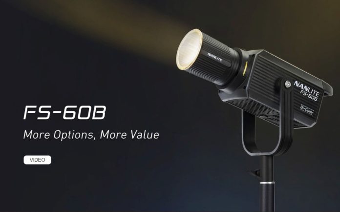 Nanlite FS-60B Presentato il monoblocco LED bicolore