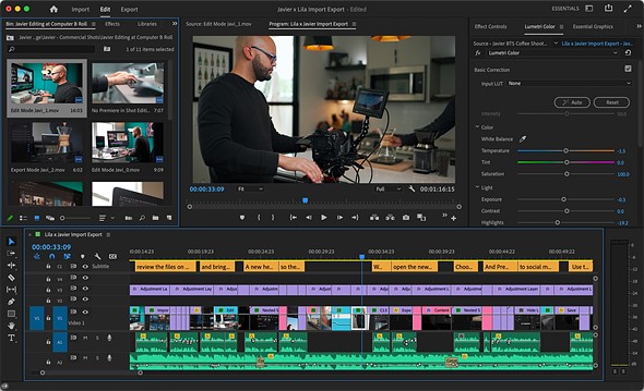 Adobe Premiere Pro recebe novos recursos de vídeo vertical