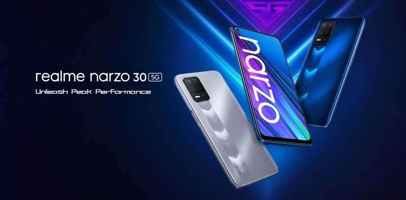 미드 레인지 스마트 폰 Realme Narzo 30 5G 유럽 출시