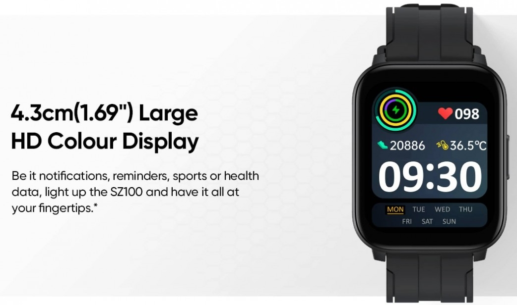 Realme veröffentlicht am 18. Mai die neue Smartwatch Watch SZ100