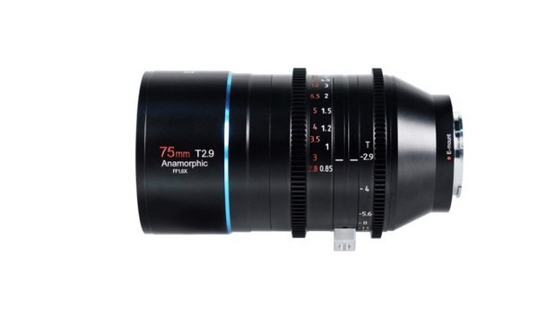 Sirui 75mm T2.9 1.6 x 풀프레임 아나모픽 시네 렌즈 출시